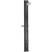 Tectake Solardusche Ofanto 35 Liter Mit Seifenablage Erwärmtes Wasser Bis 60° C Ohne Stromanschluss Mit Hülle Ablage 44 50 x 18 x 217 cm Schwarz