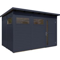 Bertilo Holz-Gartenhaus Pentus 3 Anthrazit 337 cm x 234 cm FSC® – 1.45 qm Bertilo Holz-Gartenhaus Pentus 3 Anthrazit 337 cm x 234 cm FSC® – 1.45 qm