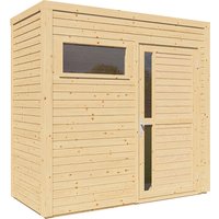 Bertilo Holz-Gartenhaus Cubus 1 Natur 234 cm x 115 cm FSC® – 1.02 qm Bertilo Holz-Gartenhaus Cubus 1 Natur 234 cm x 115 cm FSC® – 1.02 qm