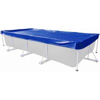 Evolution Abdeckplane Rechteck 600x300cm Blau mit Übermaß Sommer Winter Pool Schwimmbad