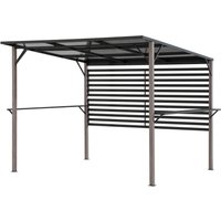 Sunjoy Whirlpool Pergola Denali aus Stahl 252 cm x 282 cm Grau Sunjoy Whirlpool Pergola Denali aus Stahl 252 cm x 282 cm Grau
