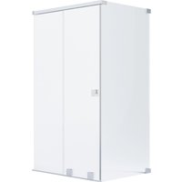 Schöner Wohnen Eckdusche Schiebetür und Seitenwand Silber 110 x 120 x 200 cm