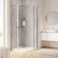 Schulte Duschkabine Runddusche Garant 2.0 90x90x200 cm Alu-Natur