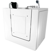 AquaVapore Sitzbadewanne Senioren Sitzwanne mit Tür S02-TH-A-L 78x100cm