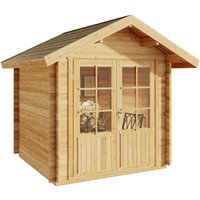 Alpholz Gartenhaus Set Palma Imprägniert Pinie 261x261cm inkl. Dacheindeckung und Fußboden – 6.39 qm Alpholz Gartenhaus Set Palma Imprägniert Pinie 261x261cm inkl. Dacheindeckung und Fußboden – 6.39 qm