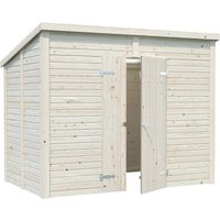 Palmako Leif Holz-Gartenhaus Klar Pultdach Tauchgrundiert 273 cm x 170 cm – 4.64 qm Palmako Leif Holz-Gartenhaus Klar Pultdach Tauchgrundiert 273 cm x 170 cm – 4.64 qm