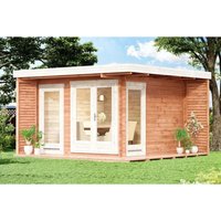 Alpholz Gartenhaus Cube-44 Flachdach 400 cm x 400 cm Naturbelassen – 8.92 qm Alpholz Gartenhaus Cube-44 Flachdach 400 cm x 400 cm Naturbelassen – 8.92 qm