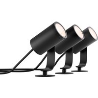 Philips Hue LED-Spot  White & Color Ambiance 3-flammig Schwarz Basis-Set Philips Hue LED-Spot  White & Color Ambiance 3-flammig Schwarz Basis-Set