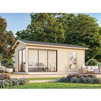 Palmako Gartenhaus Amanda Slide Plus 595 x 300 cm Grau-Anthrazit FSC® - 16.66 qm Palmako Gartenhaus Amanda Slide Plus 595 x 300 cm Grau-Anthrazit FSC® - 16.66 qm