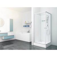 baliv Komplettdusche DUK-85.110KE 85 cm x 85 cm Silber Matt