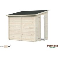 Palmako Mia Holz-Gartenhaus Natur Pultdach Unbehandelt 222 cm x 165 cm – 3.66 qm Palmako Mia Holz-Gartenhaus Natur Pultdach Unbehandelt 222 cm x 165 cm – 3.66 qm