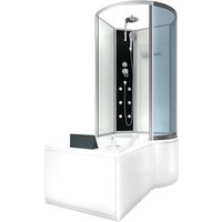 AcquaVapore Kombination Whirlpool Dusche K50-L00-WP Duschkabine Wanne 170×100 AcquaVapore Kombination Whirlpool Dusche K50-L00-WP Duschkabine Wanne 170×100