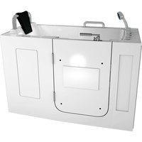 AcquaVapore Sitzwanne Whirlpool Badewanne mit Tür S07WP-B-L 140x76cm AcquaVapore Sitzwanne Whirlpool Badewanne mit Tür S07WP-B-L 140x76cm