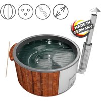 Holzklusiv Hot Tub Saphir 200 Thermoholz Spa Deluxe Wanne Anthrazit Holzklusiv Hot Tub Saphir 200 Thermoholz Spa Deluxe Wanne Anthrazit