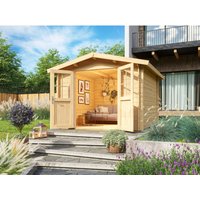 Fjordholz Satteldach Gartenhaus Modell Eliza 3D Unbehandelt – 6.78 qm Fjordholz Satteldach Gartenhaus Modell Eliza 3D Unbehandelt – 6.78 qm