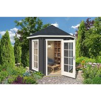 Lasita Maja Pavillion Inverness 44 Lichtgrau 280 cm x 242 cm – 8.11 qm Lasita Maja Pavillion Inverness 44 Lichtgrau 280 cm x 242 cm – 8.11 qm