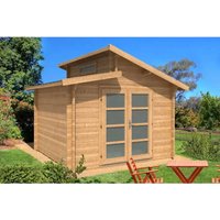 Alpholz Gartenhaus Aktiva Pultdach Tauchimprägniert 360 cm x 360 cm – 12.96 qm Alpholz Gartenhaus Aktiva Pultdach Tauchimprägniert 360 cm x 360 cm – 12.96 qm