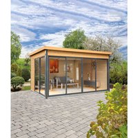 Wolff Finnhaus Holz-Gartenhaus/Gerätehaus Studio 44-D Unbehandelt BxT: 438 cm x 342 cm – 10.47 qm Wolff Finnhaus Holz-Gartenhaus/Gerätehaus Studio 44-D Unbehandelt BxT: 438 cm x 342 cm – 10.47 qm