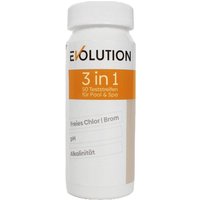 Evolution Teststreifen Chlor pH Alkalinität 50 Stück Schwimmbad Pool Messwert