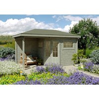 Fjordholz 5-Eck Gartenhaus Modell Evelyn 2B Grau Imprägniert – 12.32 qm Fjordholz 5-Eck Gartenhaus Modell Evelyn 2B Grau Imprägniert – 12.32 qm