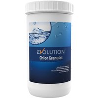 Evolution Chlor Granulat 1 kg Schnelllöslich Stoß Desinfektion Schwimmbad Pool