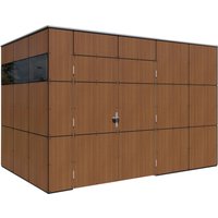 Bertilo Gartenhaus HPL 2 Italian Walnut 345 cm x 229 cm FSC® – 0.76 qm Bertilo Gartenhaus HPL 2 Italian Walnut 345 cm x 229 cm FSC® – 0.76 qm
