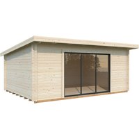 Palmako Gartenhaus Lea Slide Transparent Tauchgrundiert 530 cm x 380 cm - 13.7 qm Palmako Gartenhaus Lea Slide Transparent Tauchgrundiert 530 cm x 380 cm - 13.7 qm