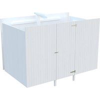 Palmako Geräteraum für Carport 315 x 732 cm Lackiert Weiß FSC® Palmako Geräteraum für Carport 315 x 732 cm Lackiert Weiß FSC®