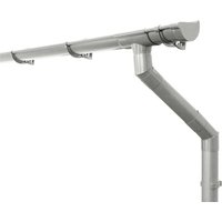 Inefa Dachrinnen Set PVC 4m NW 100 Halbrund für Gartenhaus Carport Grau Inefa Dachrinnen Set PVC 4m NW 100 Halbrund für Gartenhaus Carport Grau