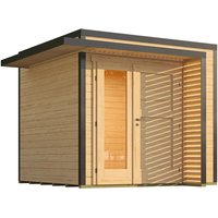 Weka Gartenhaus Amberley 1,5-Fache Tür Natur 250 cm x 250 cm – 6.99 qm Weka Gartenhaus Amberley 1,5-Fache Tür Natur 250 cm x 250 cm – 6.99 qm