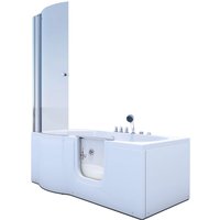 AcquaVapore Seniorendusche und Wanne mit Whirlpool S12D-TH-WP-R-EC Dusche 85x170