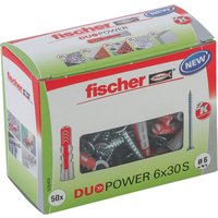 Fischer Dübel DuoPower Ø 6 mm x 30 mm S LD mit Schraube Fischer Dübel DuoPower Ø 6 mm x 30 mm S LD mit Schraube