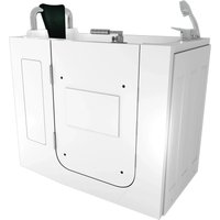 AquaVapore Sitzbadewanne Senioren Wanne Sitzwanne mit Tür S08-B-L 110x68cm