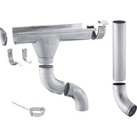Zambelli Dachrinnen Komplettset 4m 250/ 8 teilig Zink Silber für Gartenhaus Zambelli Dachrinnen Komplettset 4m 250/ 8 teilig Zink Silber für Gartenhaus