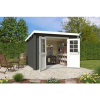 Lasita Gartenhaus San Jose 230 Grau-Grün 275 cm x 230 cm – 5.8 qm Lasita Gartenhaus San Jose 230 Grau-Grün 275 cm x 230 cm – 5.8 qm