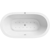 Jet-Line Freistehende Badewanne mit Whirlfunktion Luca in Weiß Jet-Line Freistehende Badewanne mit Whirlfunktion Luca in Weiß