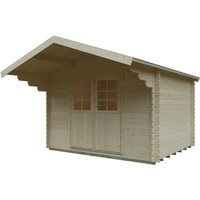 Kiehn-Holz Gartenhaus KH 28-027 Natur Unbehandelt 300 cm x 250 cm – 4.68 qm Kiehn-Holz Gartenhaus KH 28-027 Natur Unbehandelt 300 cm x 250 cm – 4.68 qm