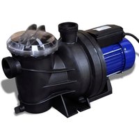 vidaXL Schwimmbadpumpe Umwälzpumpe Poolpumpe Pumpe Elektronik Blau 1200W 90467