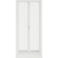 Forte Nischendusche Domino 83 bis 88 cm Dusche mit Schiebetür Badezimmer