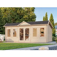 Palmako Gartenhaus Claudia Pent 530 x 380 cm Tauchgrundiert Grau FSC® - 13.7 qm Palmako Gartenhaus Claudia Pent 530 x 380 cm Tauchgrundiert Grau FSC® - 13.7 qm