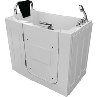 AquaVapore Sitzbadewanne Senioren Wanne Sitzwanne mit Tür S08-TH-A-L 68x110cm