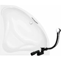KOLMAN Eckbadewanne 134 x 134 cm inkl. Ablauf und Füße