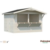 Palmako Stella Holz-Gartenhaus Klar Satteldach Tauchgrundiert 323 cm x 259 cm – 8.37 qm Palmako Stella Holz-Gartenhaus Klar Satteldach Tauchgrundiert 323 cm x 259 cm – 8.37 qm