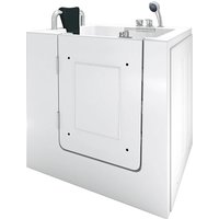 AquaVapore Senioren Sitzbadewanne Sitzwanne Badewanne mit Tür S02-B-L 100x78 cm