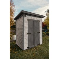 Upyard Gartenhaus Strongbox M mit Fundament 163 cm x 127 cm Grau FSC® – 0.6 qm Upyard Gartenhaus Strongbox M mit Fundament 163 cm x 127 cm Grau FSC® – 0.6 qm