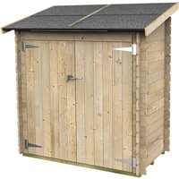 Angeschlossenes Holzhaus Bh16 Serena 155×85 cm – 2.03 qm Angeschlossenes Holzhaus Bh16 Serena 155×85 cm – 2.03 qm