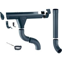 Zambelli Dachrinnen Komplettset 2m 250/ 8 teilig Zink Anthrazit für Gartenhaus Zambelli Dachrinnen Komplettset 2m 250/ 8 teilig Zink Anthrazit für Gartenhaus