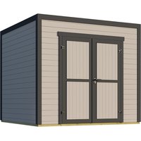 Weka Gartenhaus Batu 1,5 Flachdach Vollholztür Light Grey 250 cm x 200 cm – 5.56 qm Weka Gartenhaus Batu 1,5 Flachdach Vollholztür Light Grey 250 cm x 200 cm – 5.56 qm