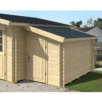 Alpholz Gartenhaus 28-A Unbehandelt 160 cm x 280 cm – 4.48 qm Alpholz Gartenhaus 28-A Unbehandelt 160 cm x 280 cm – 4.48 qm