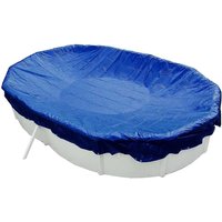 Evolution Abdeckplane Oval 700x420cm Blau mit Übermaß Sommer Winter Pool Schwimmbad